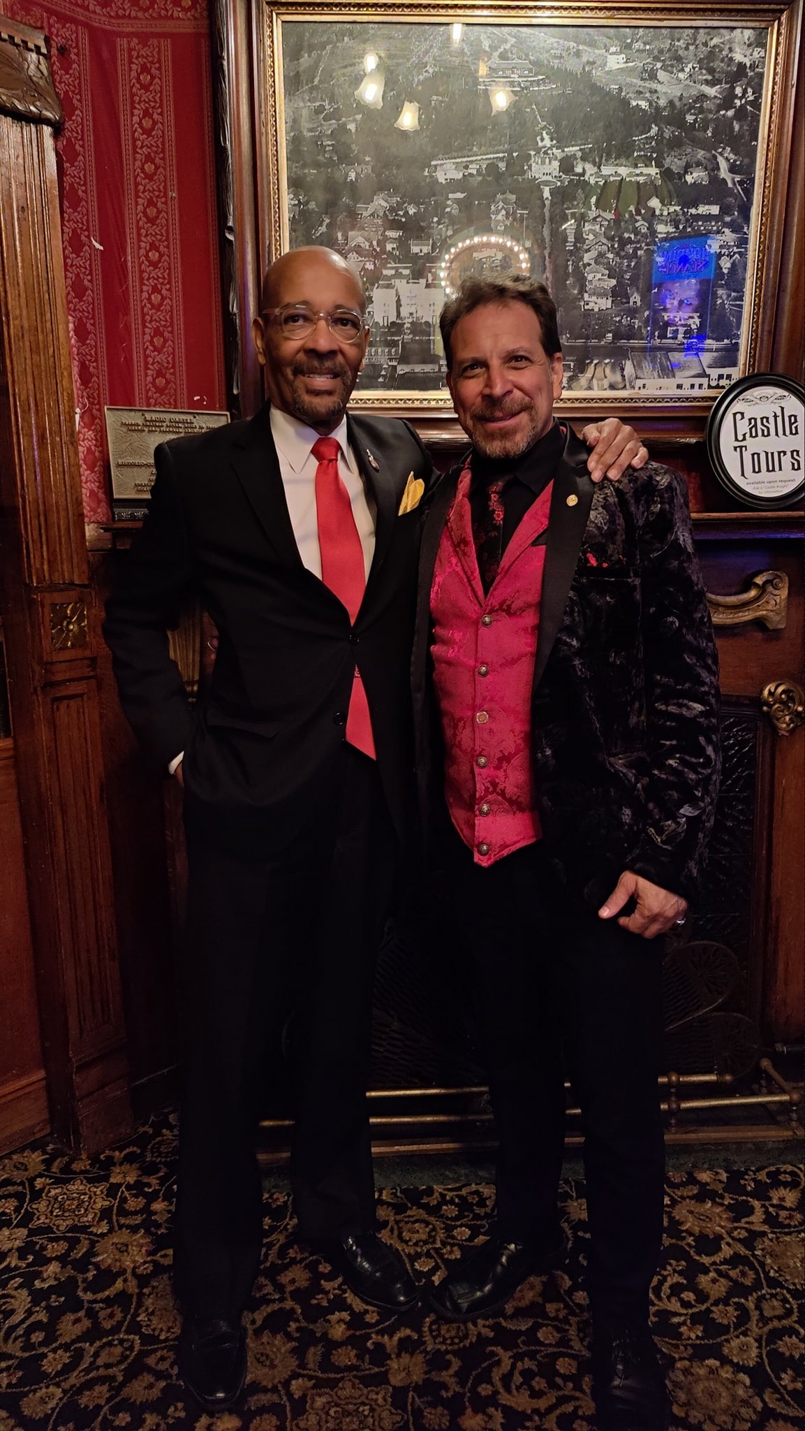 Sharpo at the Magic Castle with world famous Magician Jack Goldfinger.